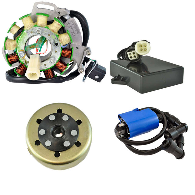 RMS KIT STATOR 100 W + PEAKRPM CDI + EXTERNAL IGNITION COIL + BACKPLATE + FLYWHEEL (YAMAHA) - Driven Powersports