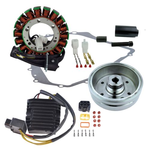 RMS Kit Improved Flywheel + Flywheel Puller + Stator + Mosfet Regulator + Gasket (Suzuki)