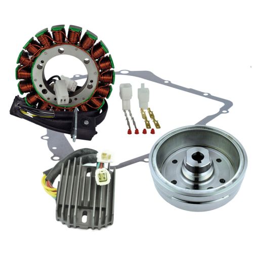 RMS Kit Improved Flywheel + Stator + Crankcase Cover Gasket + Voltage Regulator Rectifier (Arctic Cat)