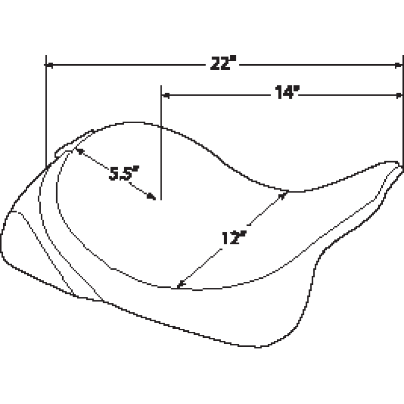 DRAG SPECIALTIES 97-07 FLHR SOLO FRT SEAT MILD STITCH Information - Driven Powersports