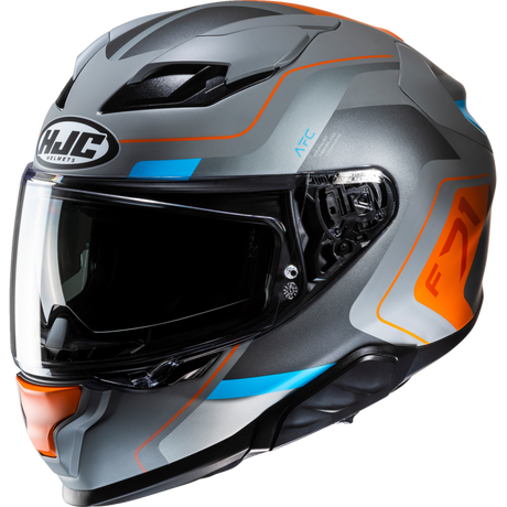 HJC F71 ARCAN Semi Flat Gray/Orange Front - Driven Powersports