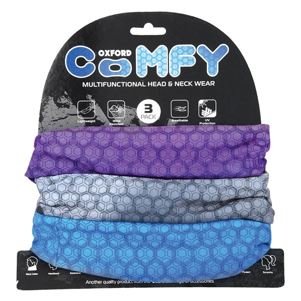 Oxford Comfy Head & Neck Tube Prismatic - Driven Powersports
