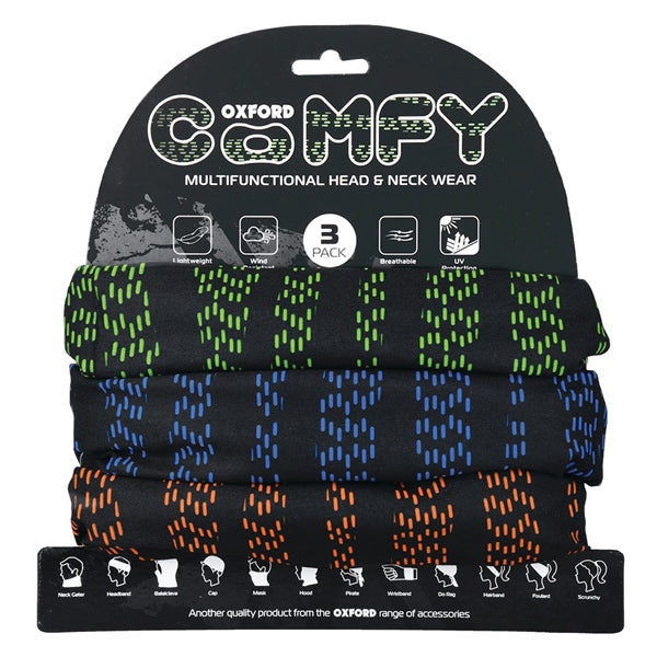 Oxford Comfy Head & Neck Tube Haste - Driven Powersports