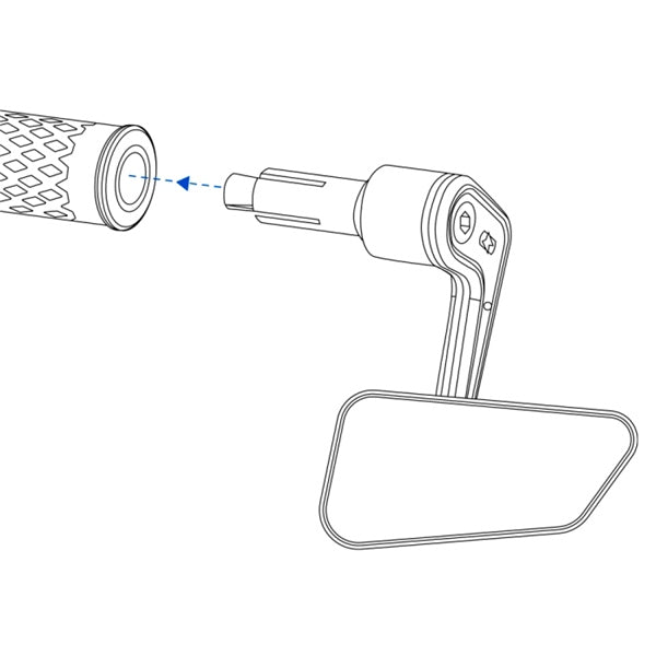 Oxford Horizon Bar End Mirror Mirror - Driven Powersports