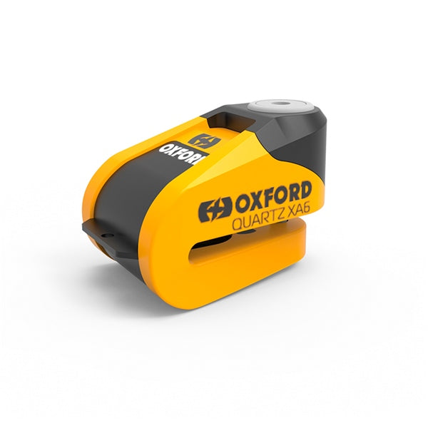 Oxford Quartz XA6 Super Strong Alarm Disc Lock Yellow/Black - Driven Powersports