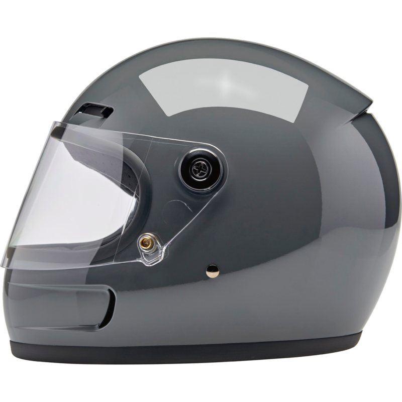 BILTWELL HELMET GRINGO SV Steel Gray Left Side - Driven Powersports