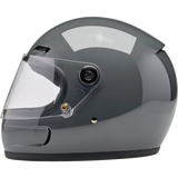 BILTWELL HELMET GRINGO SV Steel Gray Left Side - Driven Powersports