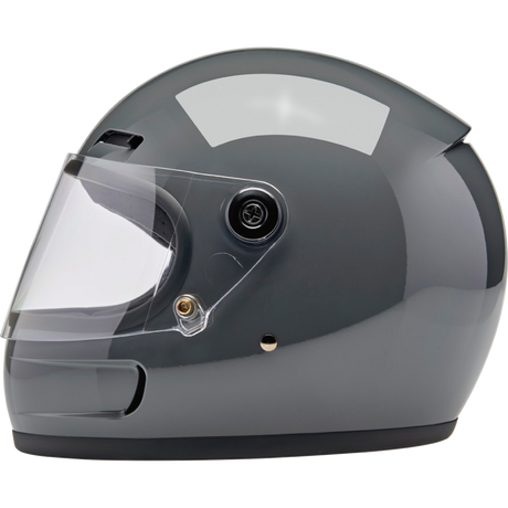 BILTWELL HELMET GRINGO SV Steel Gray Left Side - Driven Powersports