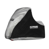 Oxford Aquatex Waterproof Motorcycle Cover Black/Silver - Driven Powersports