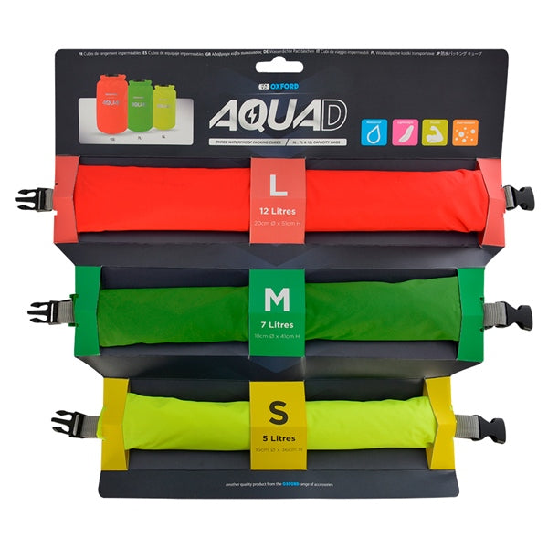 Oxford Aqua D Waterproof Packing Cubes - Driven Powersports