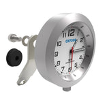 Oxford Anaclock Weather Resistant Clock Silver/White - Driven Powersports