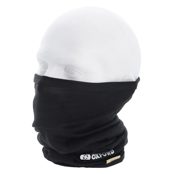 Oxford Deluxe Neck Tube Solid Color Black - Driven Powersports