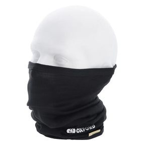 Oxford Deluxe Neck Tube Solid Color Black - Driven Powersports