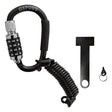Oxford LidLock Combination Carabiner Helmet Lock Black - Driven Powersports