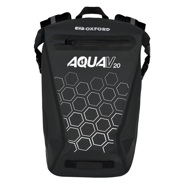 Oxford Aqua V 20 Extreme Visibility Backpack Black - Driven Powersports