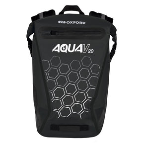Oxford Aqua V 20 Extreme Visibility Backpack Black - Driven Powersports