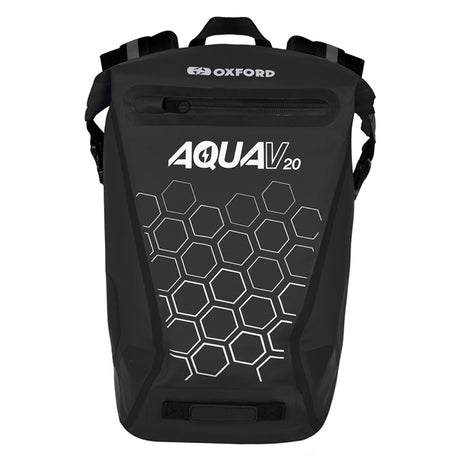 Oxford Aqua V 20 Extreme Visibility Backpack Black - Driven Powersports