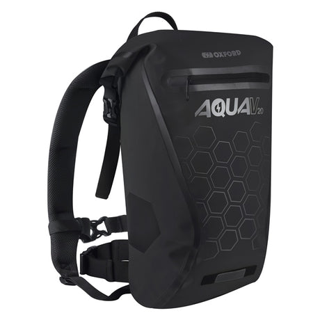 Oxford Aqua V 20 Extreme Visibility Backpack Black - Driven Powersports