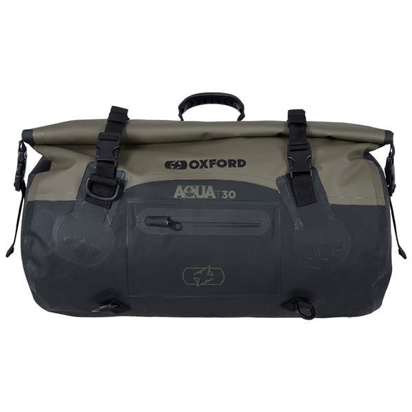 Oxford AQUA T Rollbag Khaki/Black - Driven Powersports