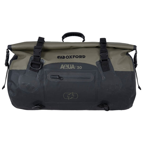 Oxford AQUA T Rollbag Khaki/Black - Driven Powersports