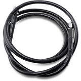 DRAG SPECIALTIES BLACK S/S BRAKE LINE 60" Front - Driven Powersports