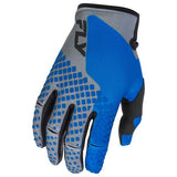 Fly Kinetic Gloves Blue/Grey/Black Youth Youth Large - Driven Powersports