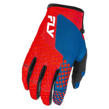 Fly Kinetic Gloves Red/White/Blue Youth Youth Large - Driven Powersports