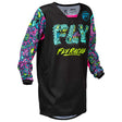 Fly Racing Fly Kinetic Mutant Jersey Multi Colour Youth XL Youth - Driven Powersports