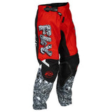 Fly Racing Fly Kinetic Mutant Pants Red/White/Black Youth 26 Youth - Driven Powersports