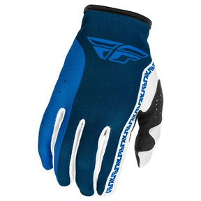 Fly Racing Fly Lite Gloves Blue/White Youth Medium Youth - Driven Powersports