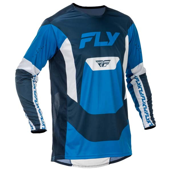 Fly Racing Fly Lite Jersey Blue/White Youth XL Youth - Driven Powersports