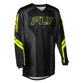 Fly Racing F-16 Raze Youth Jersey Black/Grey Youth XL Youth - Driven Powersports