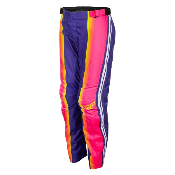 Fly Racing F-16 Raze Youth Pants Purple/Red/Yellow 26 Youth - Driven Powersports