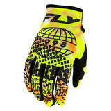 Fly Racing Kinetic Blur Gloves White/ High-Visibility/Orange Youth Small Youth - Driven Powersports