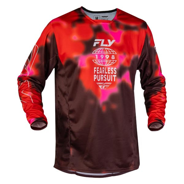 Fly Racing Kinetic Blur Jersey Red/Maroon 2XL Men's - Driven Powersports