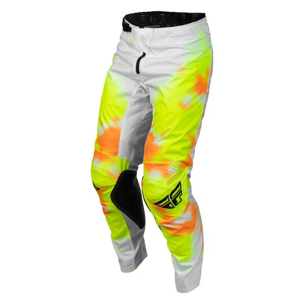 Fly Racing Kinetic Blur Pants White/ High-Visibility/Orange 42 Men's - Driven Powersports