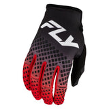 Fly Racing Kinetic Fade Gloves Black/Red/White Youth Small Youth - Driven Powersports
