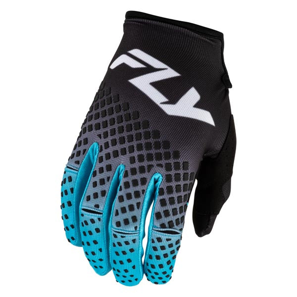 Fly Racing Kinetic Fade Gloves Black/Blue/White Youth Small Youth - Driven Powersports