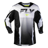 Fly Racing Kinetic Fade Jersey Black/White/ High-Visibility 2XL Men's - Driven Powersports