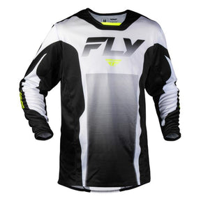 Fly Racing Kinetic Fade Jersey Black/White/ High-Visibility 2XL Men's - Driven Powersports