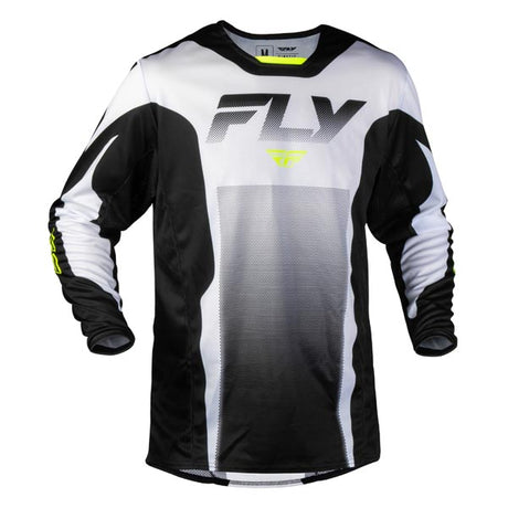 Fly Racing Kinetic Fade Jersey Black/White/ High-Visibility 2XL Men's - Driven Powersports