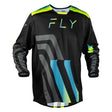 Fly Racing Kinetic Volt Jersey Black/Grey/Teal/Yellow 2XL Men's - Driven Powersports