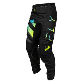 Fly Racing Kinetic Volt Pants Black/Grey/Teal/Yellow 42 Men's - Driven Powersports