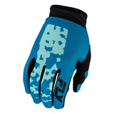 Fly Racing Womens Lite Flake Gloves Aqua/Teal/Black Youth Large Youth - Driven Powersports