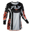Fly Racing Womens Lite Flake Jersey Black/Light Grey/Coral 2XL Women's - Driven Powersports