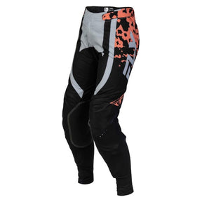 Fly Racing Womens Lite Flake Pants Black/Light Grey/Coral 11 Women's - Driven Powersports