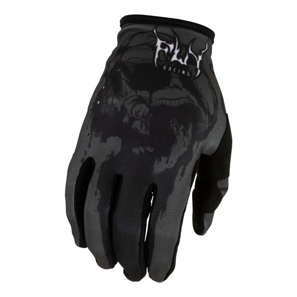 Fly Racing Lite Dark Series Gloves Grey/Black 3XL Men's - Driven Powersports