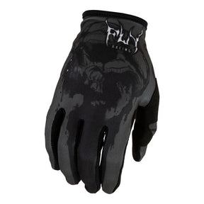 Fly Racing Lite Dark Series Gloves Grey/Black Youth Small Youth - Driven Powersports
