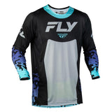 Fly Racing Lite Flake Jersey Black/Grey/Mult 2XL Men's - Driven Powersports