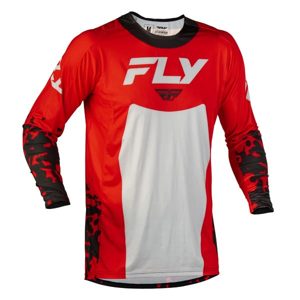 Fly Racing Lite Flake Jersey Red/Grey/Black 2XL Men's - Driven Powersports